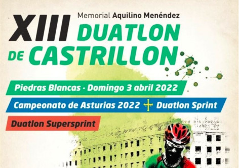 El XIII Duatlón Castrillón Memorial Aquilino Menéndez se disputará el 3 de abril