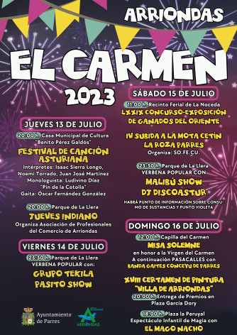 Arriondas celebra sus fiestas de El Carmen este fin de semana