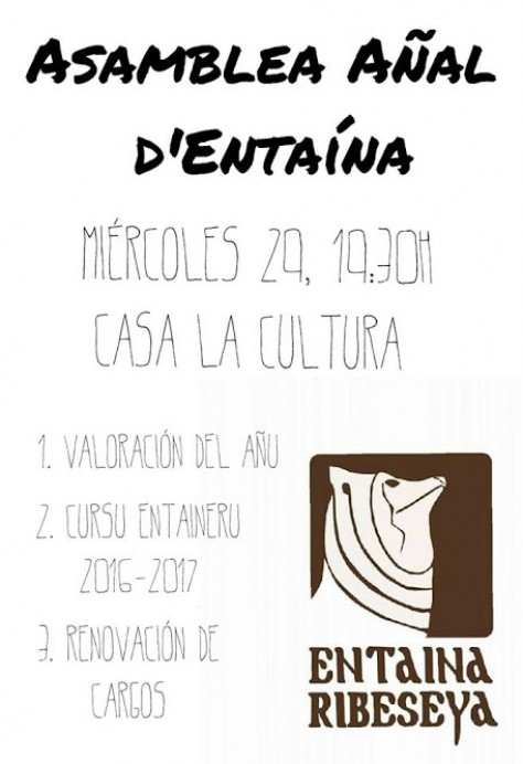Asamblea anual de Entaína