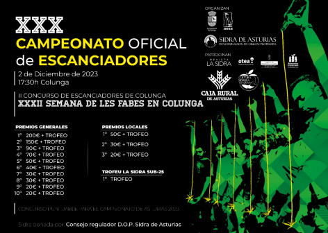 XXX Campeonato oficial de escanciadores y II Concurso de Escanciadores de Colunga