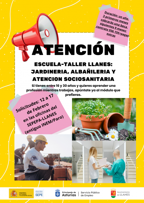 Llanes abre el plazo de inscripción para la Escuela Taller Llanes VIII