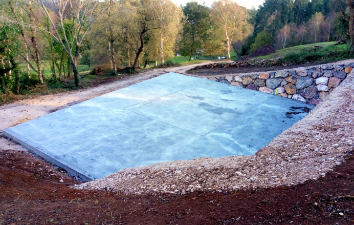 ETAP de Nueva: Instalada la losa de cimentación