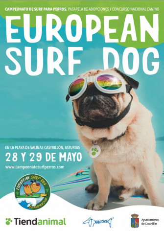 I Campeonato Europeo de Surf para Perros