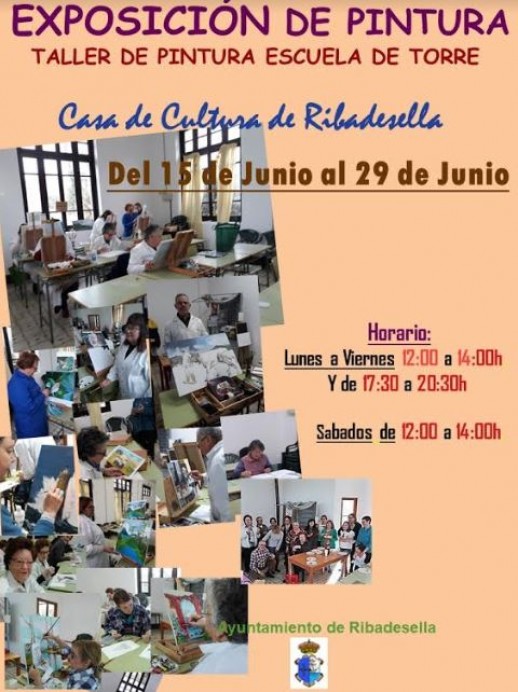 Exposición del taller de pintura Escuela de Torre