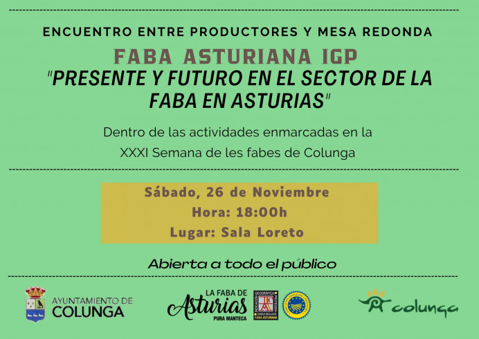 Encuentro entre productores- mesa redonda con la Faba Asturiana IGP Presente y futuro en el sector de la faba en Asturias