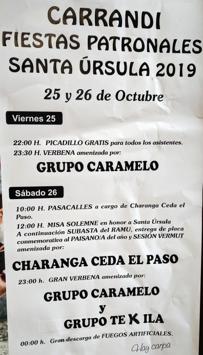 Fiestas en Carrandi 2019