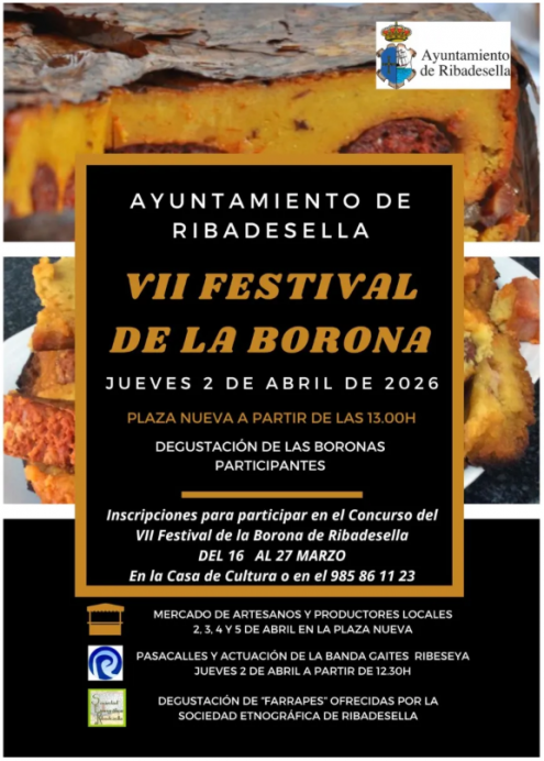 Ribadesella celebra el 2 de abril el VII Festival de la Borona con degustaciones, mercado y música tradicional