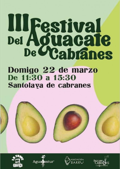 Cabranes se llena de sabor con el III Festival del Aguacate este 22 de marzo
