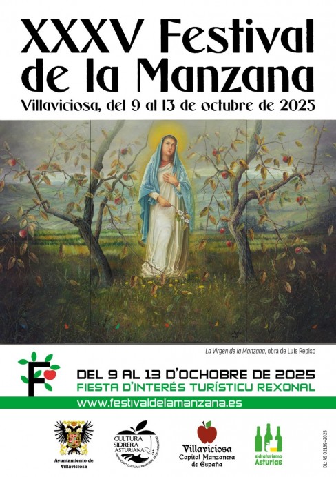Villaviciosa rescata el origen del Festival de la Manzana en su cartel oficial de 2025 Villaviciosa rescata el origen del Festival de la Manzana en su cartel oficial de 2025