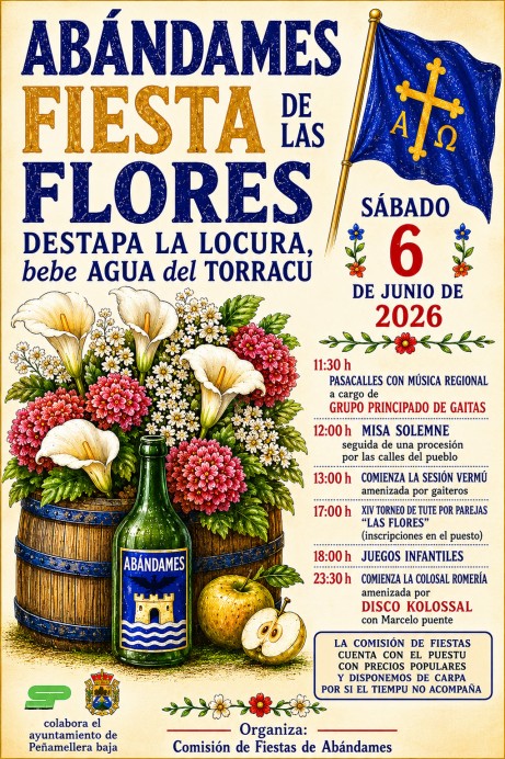 Abándames (Peñamellera Baja) celebrará el 6 de junio la tradicional Fiesta de las Flores