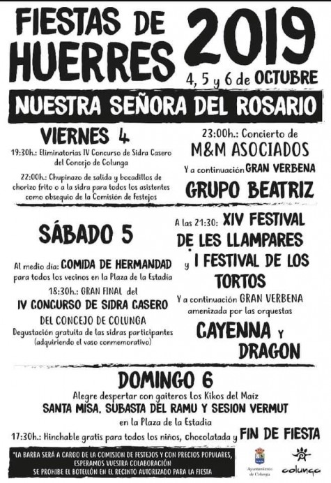 Fiesta de Ntra Sra del Rosario en Huerres