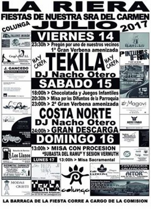 Fiestas de La Riera 2017