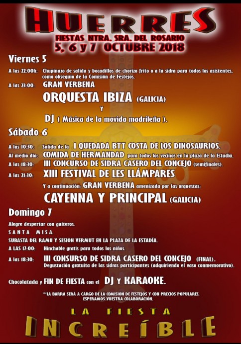 Fiestas de Huerres 2018