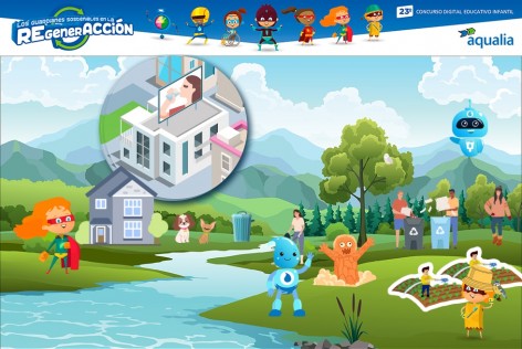 Una niña de Villaviciosa, finalista del concurso digital de Aqualia sobre el cuidado del agua