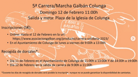 5ª Carrera Galbán en Colunga el 12 de febrero