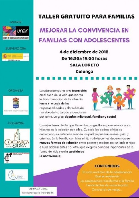Mejorar la convivencia en familias con adolescentes