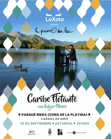 Cangas de Onís: Caribe Flotante ofrece un espectáculo de piano sobre el agua