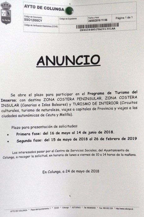 Programa de Turismo IMSERSO