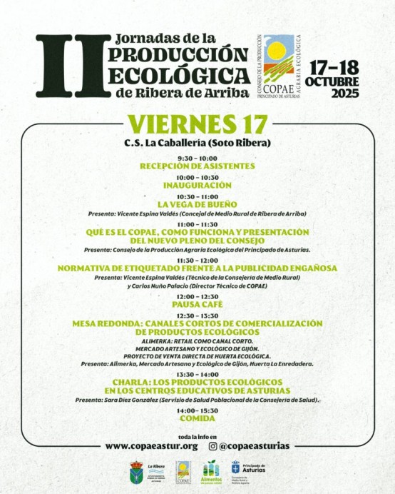 Ribera de Arriba celebra las II Jornadas de Producción Ecológica con el primer Mercado del Paraíso Natural