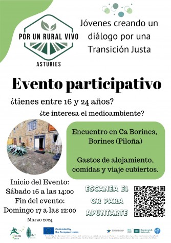 Asociación Tilos Asturias busca jóvenes de 16 a 24 años para participar en un encuentro sobre medioambiente y Transición Justa en Piloña