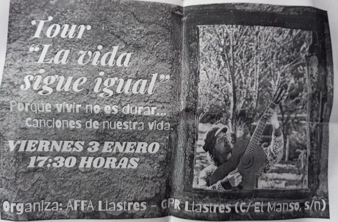 El tour ‘La vida sigue igual’ lleva música y emociones a Llastres este viernes