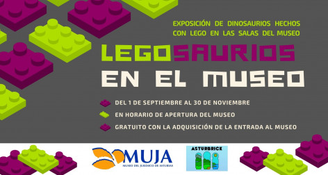Legosaurios en el Museo, a partir del 1 de septiembre en el MUJA