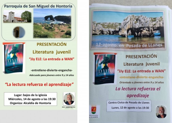 Presentación del libro JJ y ELE. La entrada a WAN en Llanes