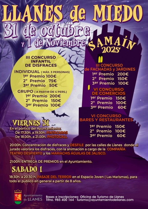 Llanes celebra Halloween con el evento ‘Llanes de miedo’ y sus tradicionales concursos de Samaín Llanes celebra Halloween con el evento ‘Llanes de miedo’ y sus tradicionales concursos de Samaín