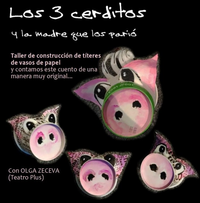 Taller infantil creativo: Los tres cerditos y la madre que los parió, en Colunga