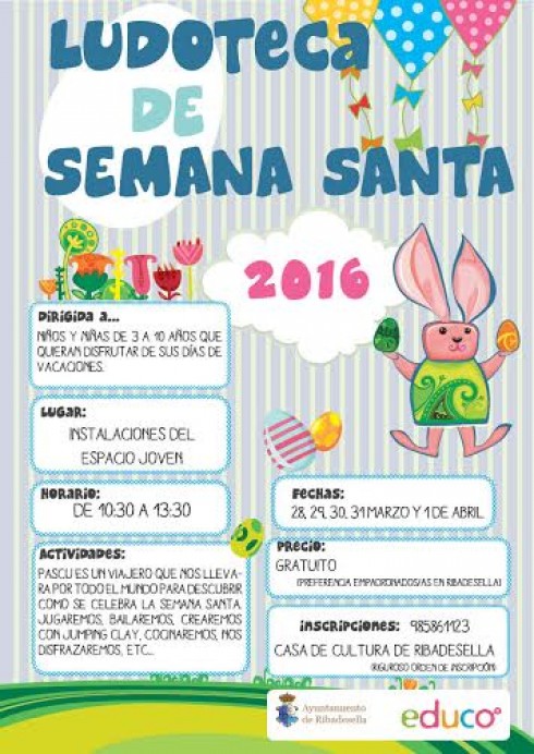 Ludoteca de Semana Santa en Ribadesella