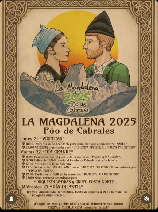 Arranca La Magdalena 2025 en Póo de Cabrales Arranca La Magdalena 2025 en Póo de Cabrales