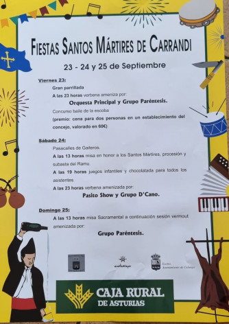 Fiesta de los Santos Martires 2022 en Carrandi