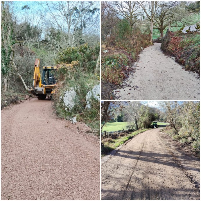 Llanes mejora la red de caminos rurales en Porrúa y Los Callejos