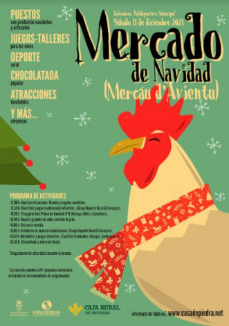 Mercado de Navidad-Mercáu dAvientu. Sábado 11 de diciembre de 2021.