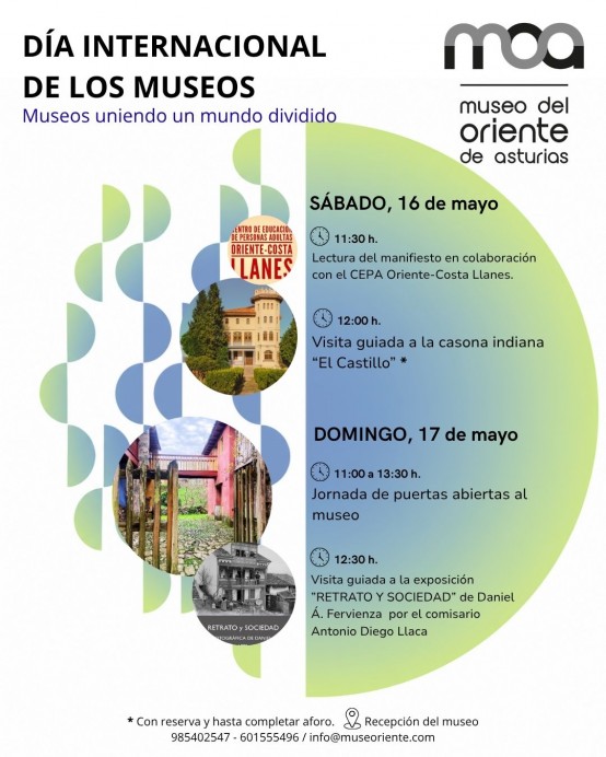 El Museo del Oriente de Asturias celebra el Día Internacional de los Museos con jornadas de puertas abiertas y visitas guiadas