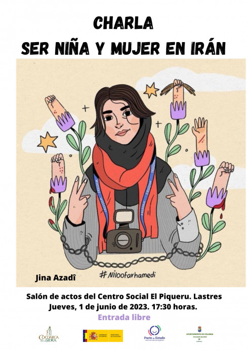 Charla Ser niña y mujer en Irán, impartida por Jina Azadî