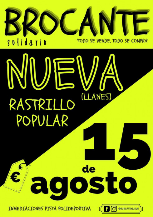 Mercadillo solidario mañana en Nueva de Llanes