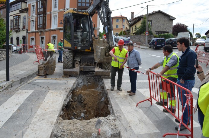 Obras colector calle Nueva