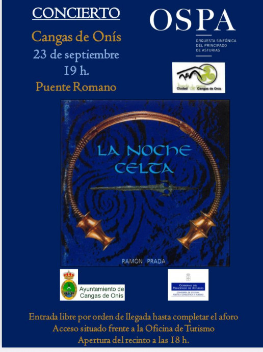 La OSPA interpretará mañana La noche celta, de Ramón Prada, en Cangas de Onís