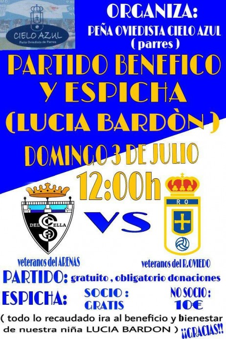 Partido benéfico en Arriondas