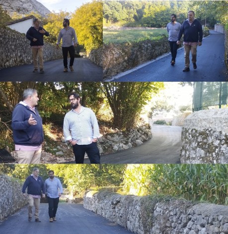 El Ayuntamiento de Llanes finaliza la pavimentación del camino de Soprunu en Lledías