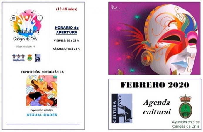  Programación cultural del mes de febrero en Cangas de Onís. 