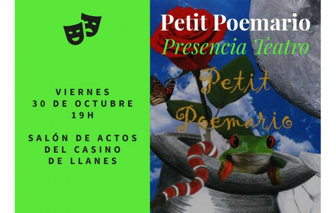 Presencia Teatro, trae mañana a Llanes Petit poemario