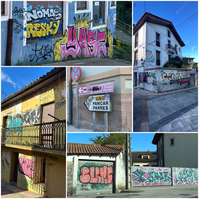 El PSOE de Llanes reclama un plan urgente para eliminar pintadas en el concejo