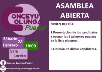 Conceyu Colunga Puede eligirá a sus primeros candidatos este fin de semana