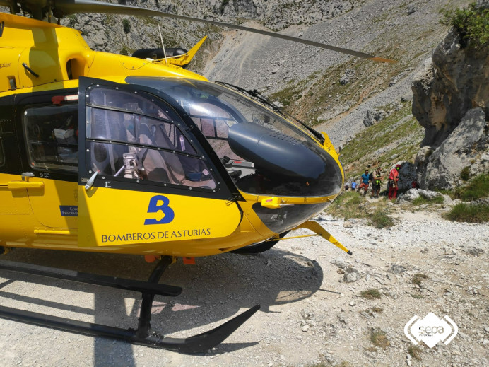 Rescate en Poncebos Rescate en Poncebos