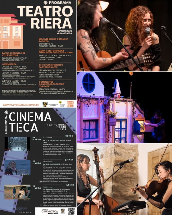 Villaviciosa da la bienvenida a la primavera cultural con cine, música y teatro en el Teatro Riera