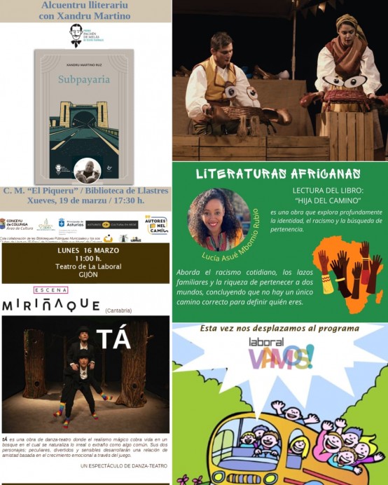 Ayuntamiento de Colunga presenta su programación cultural de marzo con teatro, literatura y actividades escolares