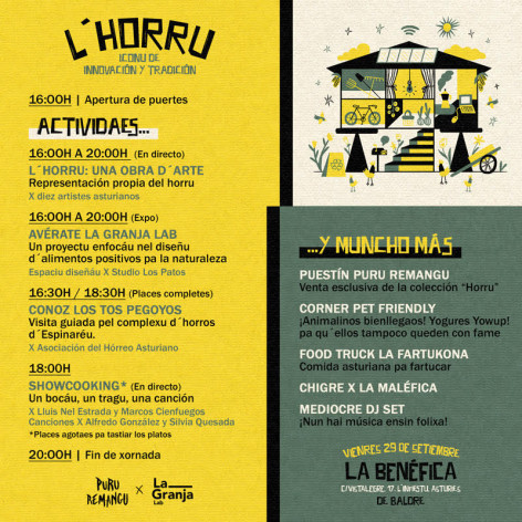 Puru Remangu y La Granja Lab únense nel eventu L Horru, iconu d’innovación y tradición