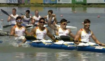 Acto de recepción de Pedro Vázquez, campeón del mundo de K4 junior